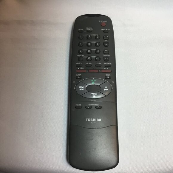 Genuine Toshiba VC-44T Remote Control TV VCR Tested See Video - Picture 1 of 6